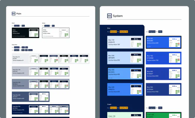 List of colours checked for accessibility compliance